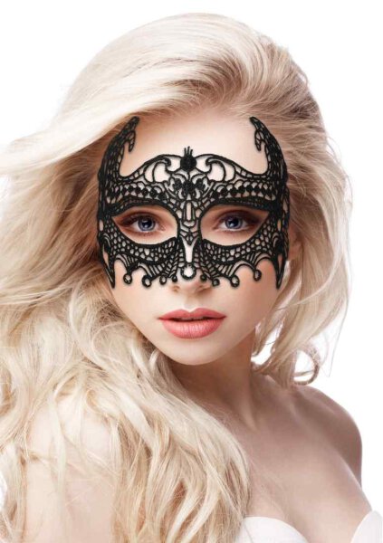 Empress Black Lace Mask  - Black