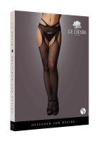 Suspender Pantyhose with Strappy Waist Black One Size